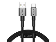 Tech-Protect UltraBoost DNA USB-A / USB-C 15W/3A 100 cm Cable - Grey