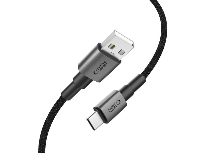 Tech-Protect UltraBoost DNA USB-A / USB-C 15W/3A 100 cm Cable - Grey
