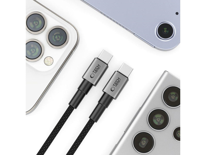 Tech-Protect UltraBoost DNA USB-C PD100W/5A 200 cm Cable - Grey