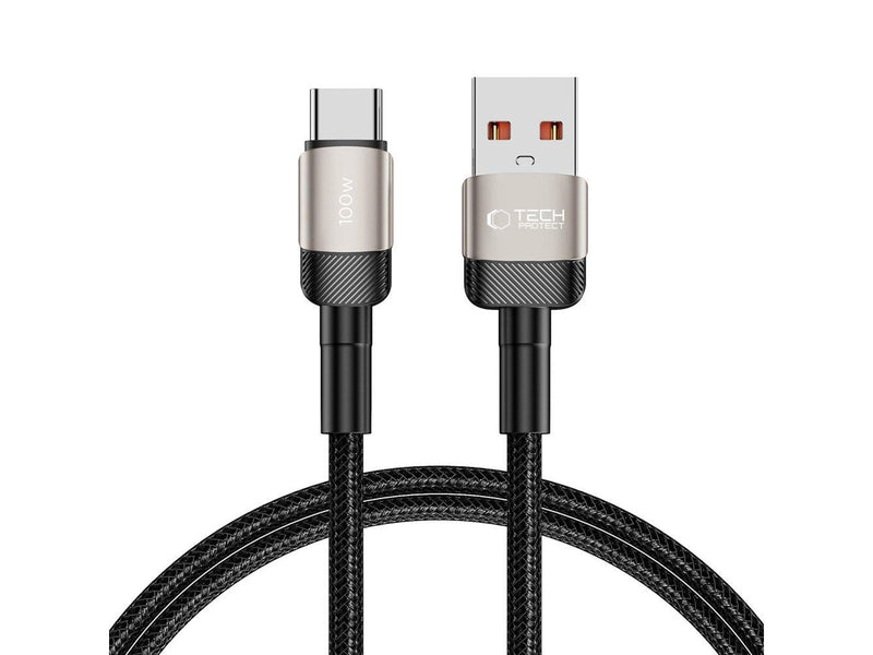 Tech-Protect  UltraBoost Evo Cable USB-C / USB-A 100W 5A 1m - Titanium