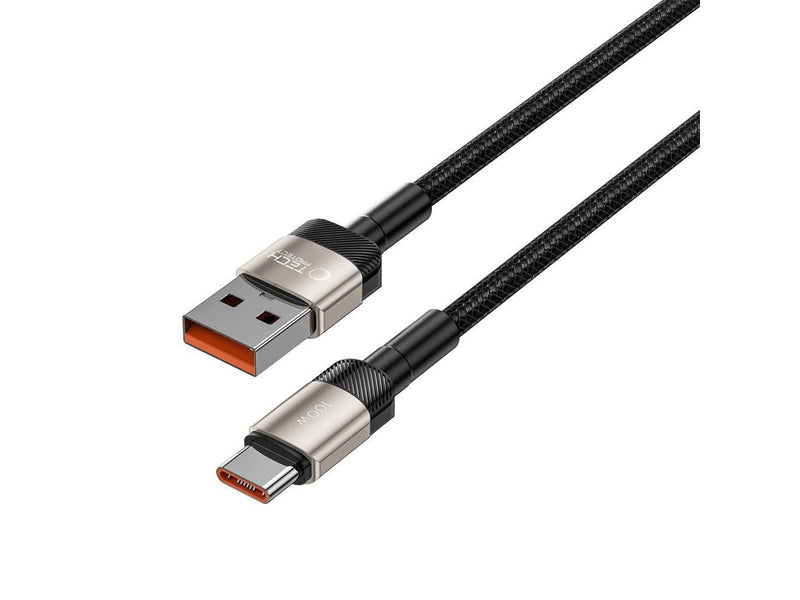 Tech-Protect  UltraBoost Evo Cable USB-C / USB-A 100W 5A 1m - Titanium