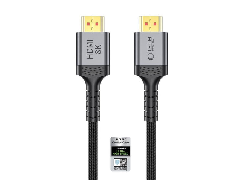 Tech-Protect  UltraBoost HDMI 2.1 4K 120HZ / 8K 60HZ 200cm Cable - Black