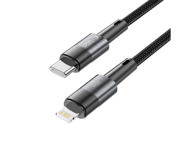 Tech-Protect UltraBoost Lightning / USB-C PD 20W 3A 2m Cable - Grey