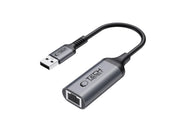 Tech-Protect UltraBoost USB-A 3.0 / Ethernet RJ45 1000Mbps Adapter - Black
