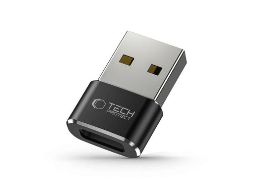 Tech-Protect UltraBoost USB-A (Male) / USB-C (Female) Adapter - Black USB-Hubs - USB 2.0 - Schwarz