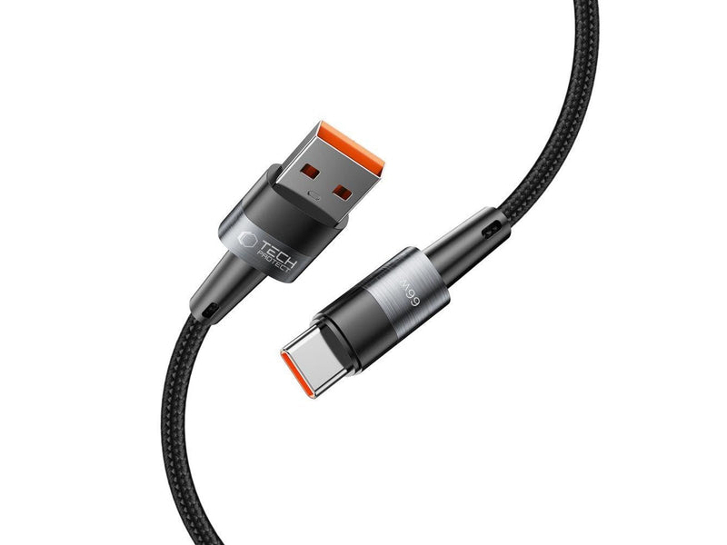 Tech-Protect UltraBoost USB-C / USB-A 66W 6A 0.25m Cable - Grey
