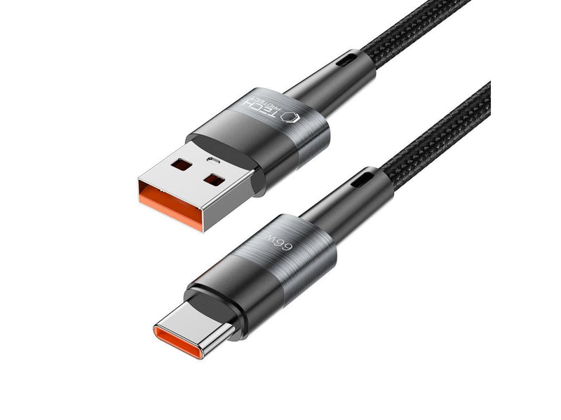 Tech-Protect  UltraBoost USB-C / USB-A 66W 6A 0.5m Cable - Grey