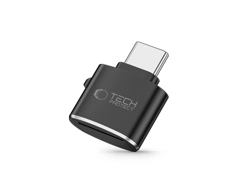 Tech-Protect UltraBoost microSD card reader adapter with USB-C - black