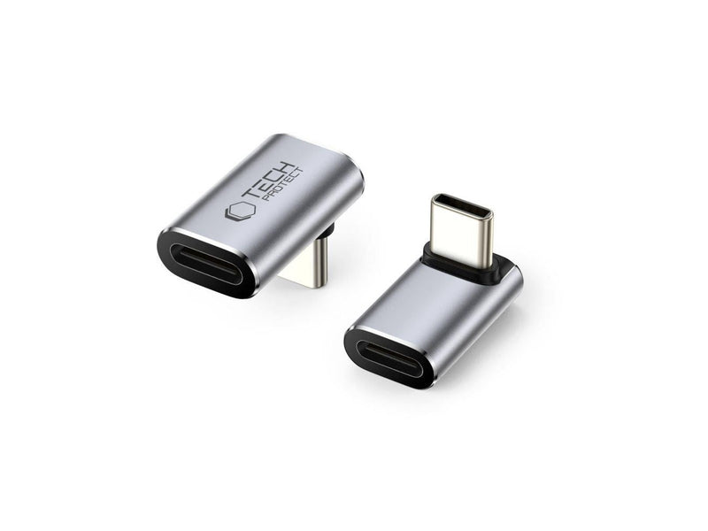 Tech-Protect Ultraboost AA02 USB-C Angle Adapter - Grey
