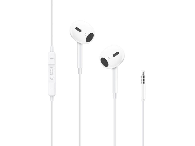Tech-Protect Ultraboost Core G2 Mini Jack Headphones - White