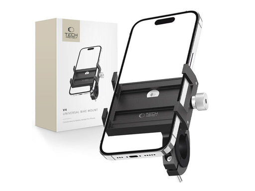Tech-Protect V4 Bicycle Handlebar Phone Holder - Black