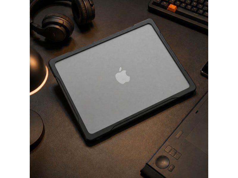Tech-Protect Velar Case for MacBook Air 15" 2023 / 2024 / 2025 / 2026 - Clear Black