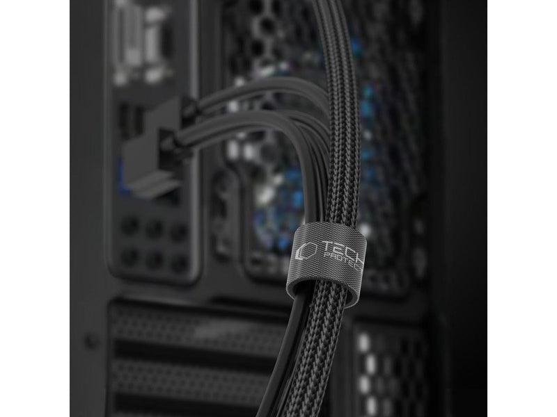 Tech-Protect  Velcro Cable Organizer 3m - black