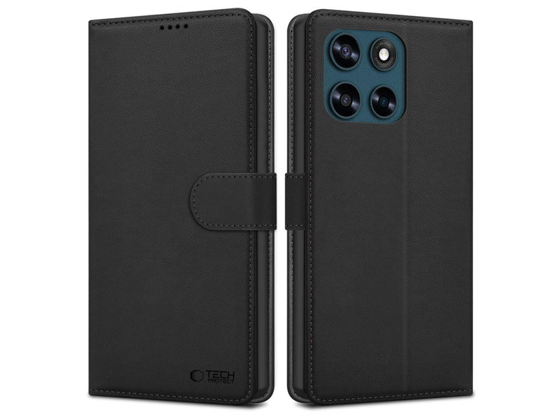 Tech-Protect Wallet Case for Motorola Moto G57 Power / G67 Power - Black