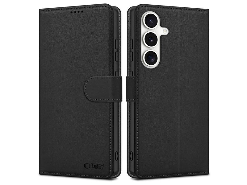 Tech-Protect Wallet Case for Samsung Galaxy S25 FE - Black