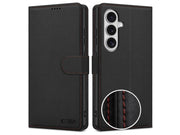 Tech-Protect Wallet Case for Samsung Galaxy S26 - Black & Red
