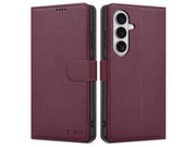 Tech-Protect Wallet Case for Samsung Galaxy S26 - Burgundy