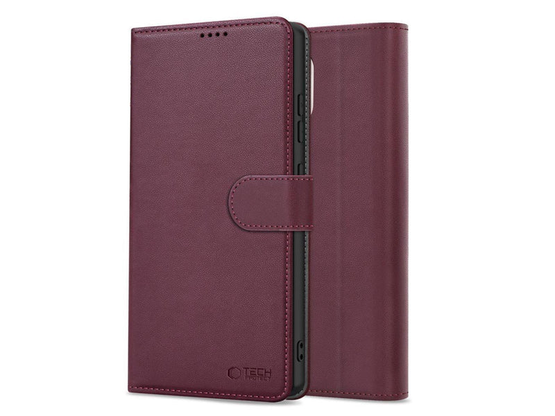 Tech-Protect Wallet Case for Xiaomi Redmi Note 15 Pro 5G - Burgundy