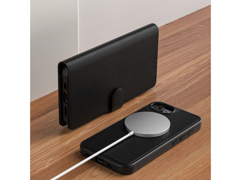 Tech-Protect Wallet MagSafe Case for iPhone 16e / 17e - matt black