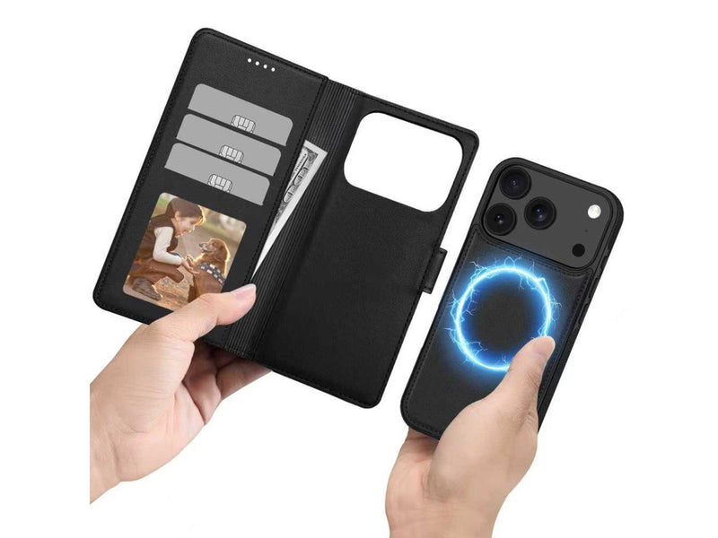 Tech-Protect Wallet MagSafe Case for iPhone 17 Pro - Matte Black