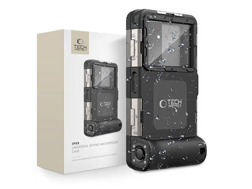 Tech-Protect  Waterproof Case IPX8 Waterproof for Smartphones 4.7-6.7" - Black