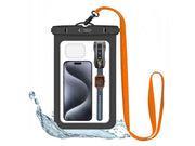 Tech-Protect Waterproof Case UWC9 Waterproof for Devices up to 8.9" - Black & Orange