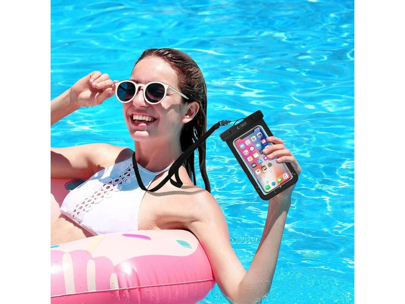 Tech-Protect Waterproof Case UWC9 Waterproof for Devices up to 8.9" - Black & Orange