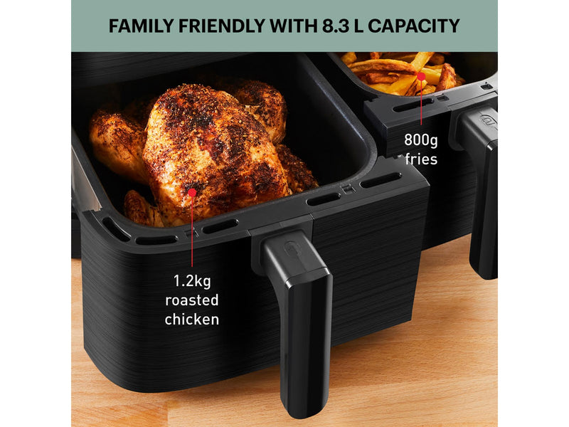 Tefal Dual Easy Fry 8.3L Black