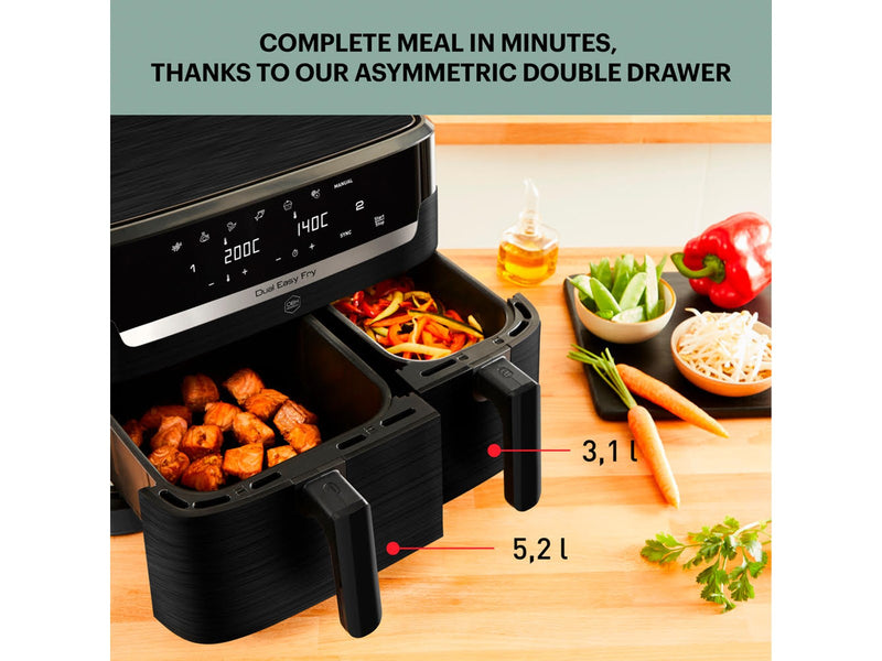 Tefal Dual Easy Fry 8.3L Black