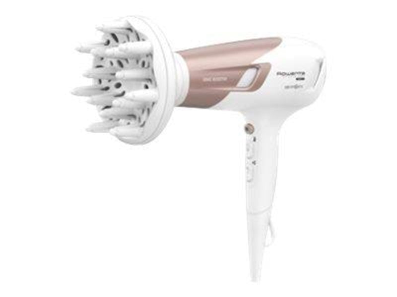 Tefal Haartrockner / Föhne Rowenta Studio Dry Glow CV5830F0 - hairdryer - white/orange cashmere metal - 2100 W