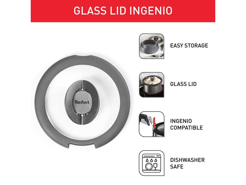 Tefal Ingenio glass lid set 16 / 18 / 20