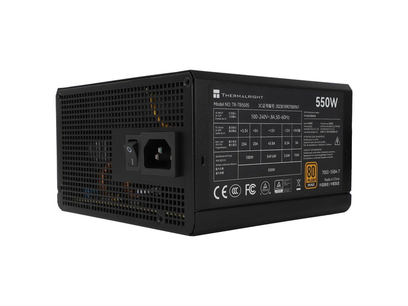 Thermalright TB S - Netzteile - 550 Watt - 140 mm - ATX 3.0 - 80 Plus Bronze zertifiziert
