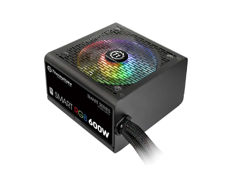 Thermaltake Smart RGB 600W Netzteile - 600 Watt - 120 mm - ATX - 80 Plus White (bis zu 80% effektiv)