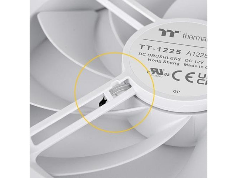 Thermaltake TS120 EX RGB PC Cooling Fan - White (3pack) - Gehäuselüfter - 120mm - Weiß - 21 dBA