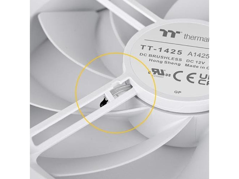 Thermaltake TS140 EX RGB PC Cooling Fan - White (3pack) - Gehäuselüfter - 140mm - Weiß - 32 dBA
