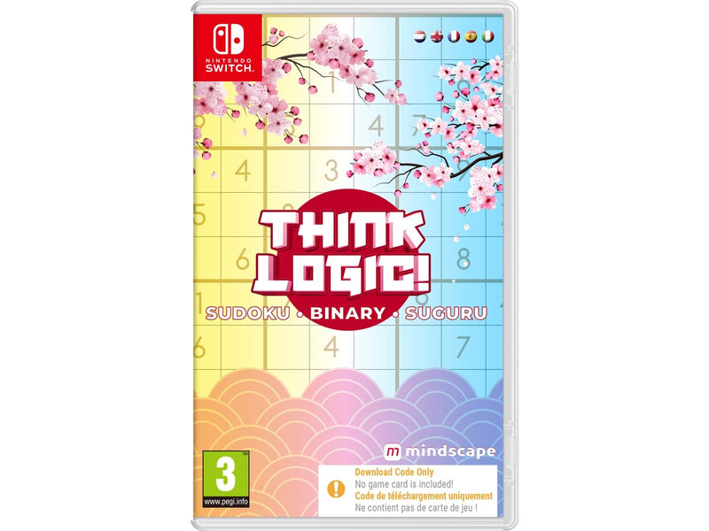 Think Logic! Sudoku - Binary - Suguru (Code in a Box) - Nintendo Switch - Puzzle - PEGI 3