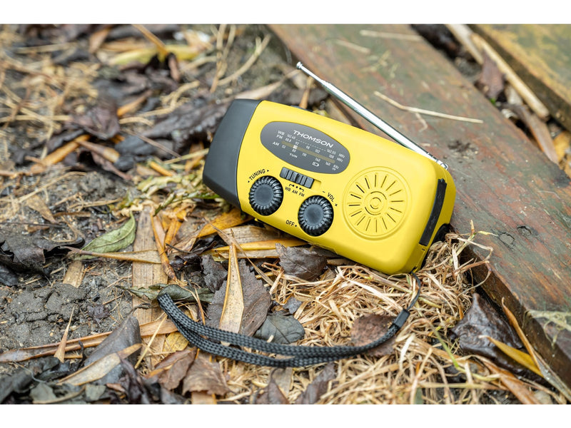 Thomson Emergency Hand Crank Radio - Yellow - AM/FM - Mono - Gelb