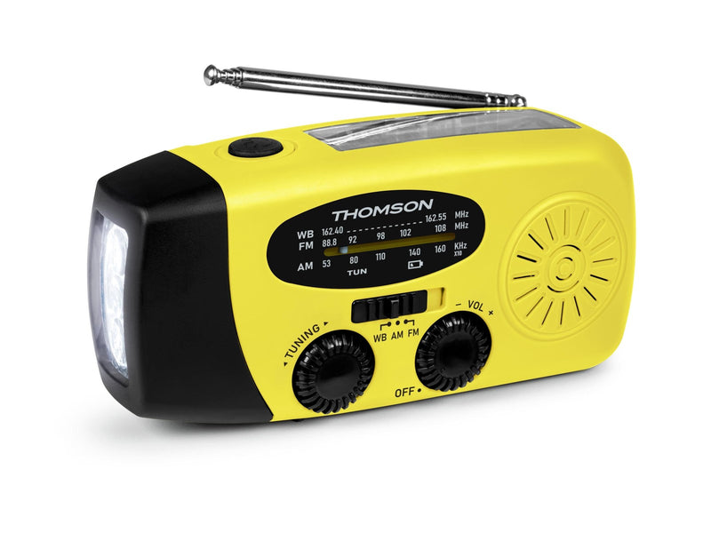 Thomson Emergency Hand Crank Radio - Yellow - AM/FM - Mono - Gelb