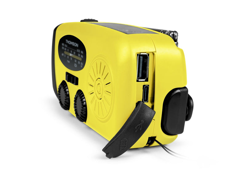 Thomson Emergency Hand Crank Radio - Yellow - AM/FM - Mono - Gelb