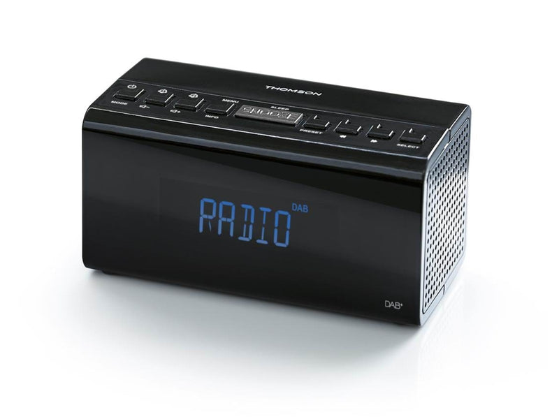 Thomson Radio Clock with Dab+ (Black) - DAB/DAB+/FM - schwarz