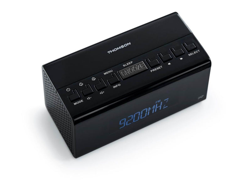 Thomson Radio Clock with Dab+ (Black) - DAB/DAB+/FM - schwarz