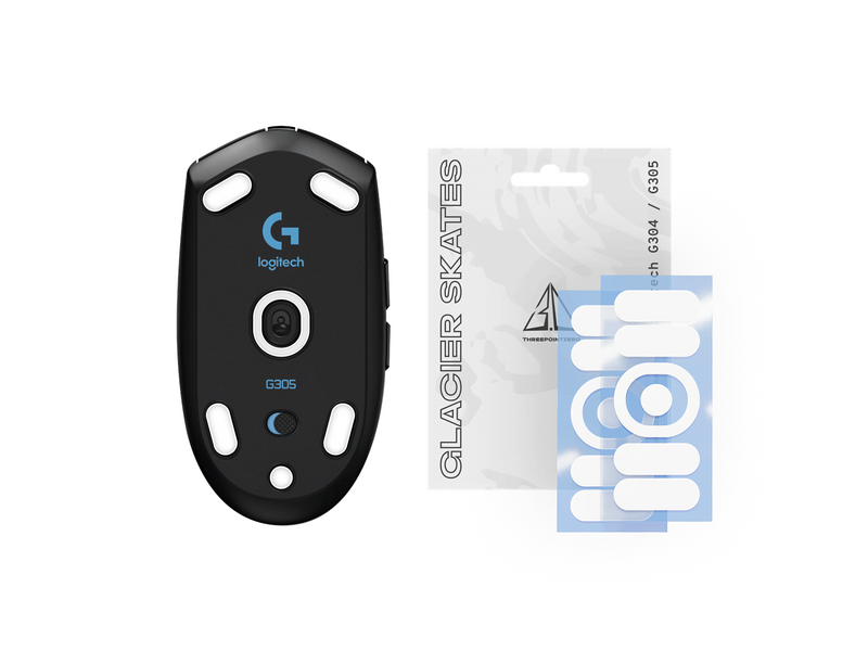 Threepointzero Glacier Skates - for Logitech G305