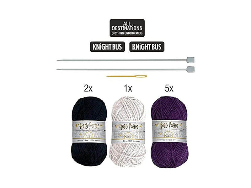 Thumbs Up! Harry Potter - Knit Craft Set Knight Bus Doorstop Kit
