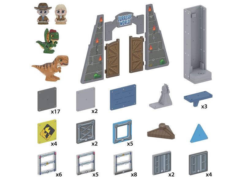 Tile Town Jurassic world park Magnetic tiles playset 70 pcs
