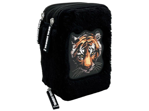 Tinka Triple Pencil Case – Tiger – Black – Cool School