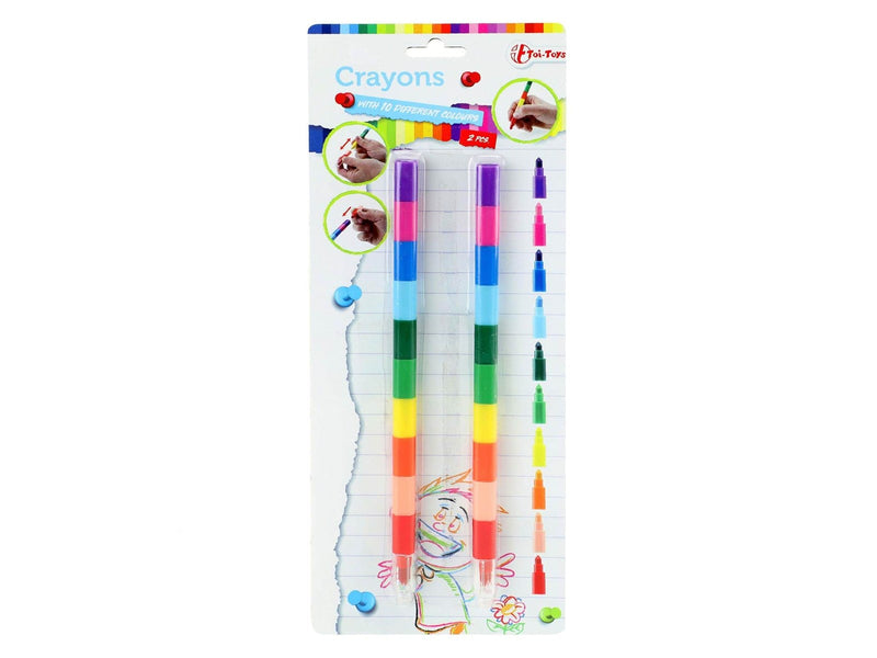 Toi-Toys 10-in-1 Wax Crayon Pen 2pcs.