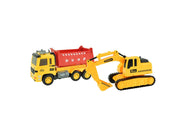 Toi-Toys Cars & Trucks Dump Truck with Excavator