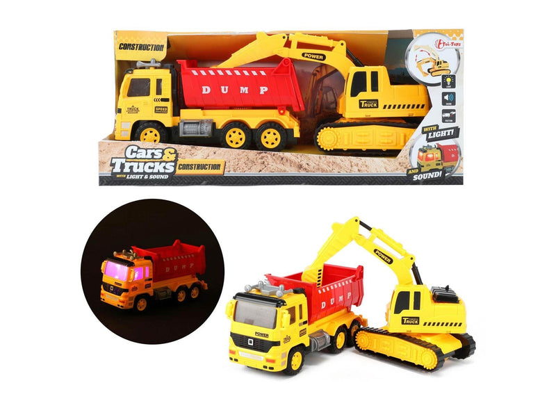 Toi-Toys Cars & Trucks Dump Truck with Excavator