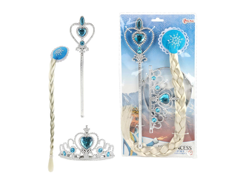 Toi-Toys Ice Princess with Braid Tiara and Staff Set