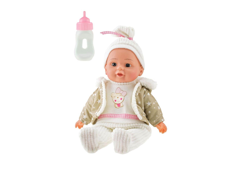 Toi-Toys - Lovely Baby Baby Doll Winter Clothes and Bottle